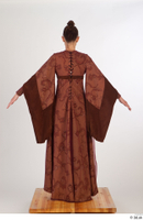  Photos Woman in Historical Dress 35 15th century a poses brown dress historical clothing whole body 0005.jpg